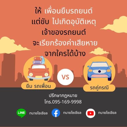 ยืมรถเพื่อนไปแล้วเกิดอุบัติเหตุ คนยืมต้องรับผิดหรือไม่